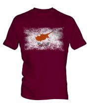 Cyprus Distressed Flag Mens T-Shirt