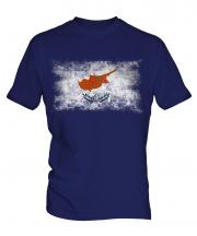Cyprus Distressed Flag Mens T-Shirt
