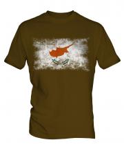Cyprus Distressed Flag Mens T-Shirt