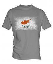 Cyprus Distressed Flag Mens T-Shirt
