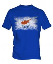 Cyprus Distressed Flag Mens T-Shirt