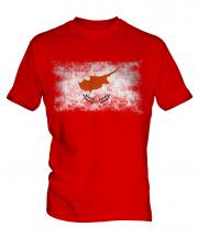 Cyprus Distressed Flag Mens T-Shirt