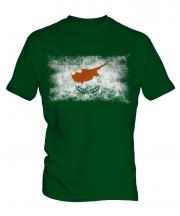 Cyprus Distressed Flag Mens T-Shirt