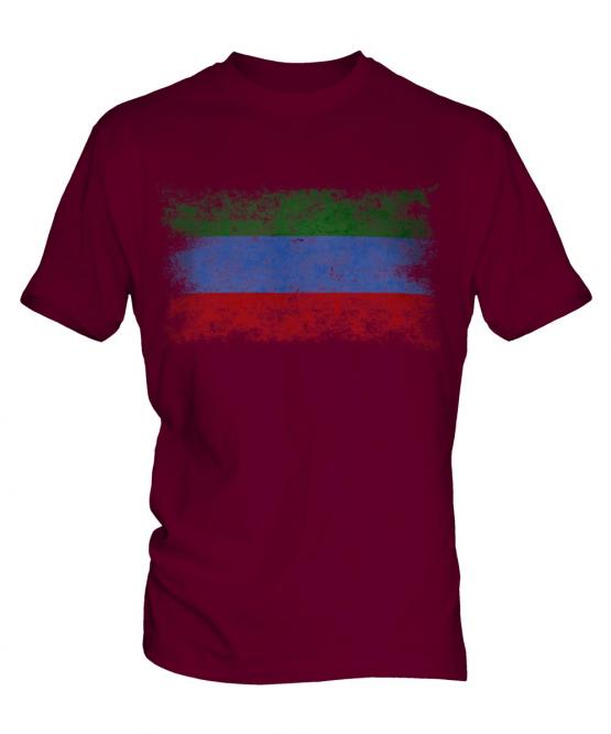 Dagestan Distressed Flag Mens T-Shirt