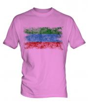 Dagestan Distressed Flag Mens T-Shirt