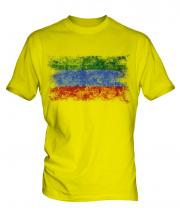 Dagestan Distressed Flag Mens T-Shirt