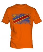 Democratic Rep. Of Congo Distressed Flag Mens T-Shirt