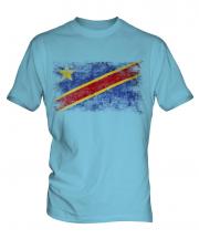 Democratic Rep. Of Congo Distressed Flag Mens T-Shirt