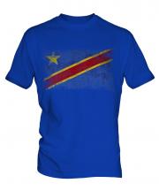 Democratic Rep. Of Congo Distressed Flag Mens T-Shirt