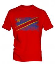 Democratic Rep. Of Congo Distressed Flag Mens T-Shirt