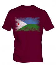 Djibouti Distressed Flag Mens T-Shirt