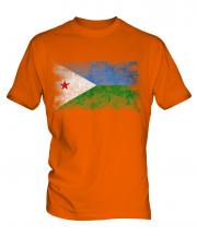 Djibouti Distressed Flag Mens T-Shirt