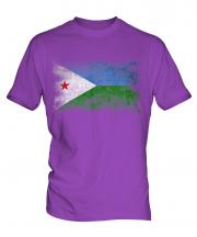 Djibouti Distressed Flag Mens T-Shirt