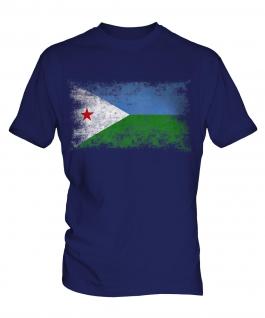 Djibouti Distressed Flag Mens T-Shirt