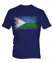 Djibouti Distressed Flag Mens T-Shirt