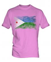 Djibouti Distressed Flag Mens T-Shirt