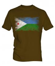 Djibouti Distressed Flag Mens T-Shirt