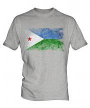 Djibouti Distressed Flag Mens T-Shirt