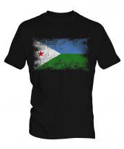 Djibouti Distressed Flag Mens T-Shirt