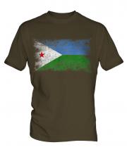 Djibouti Distressed Flag Mens T-Shirt