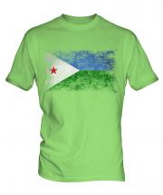 Djibouti Distressed Flag Mens T-Shirt