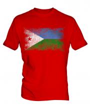 Djibouti Distressed Flag Mens T-Shirt