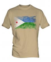 Djibouti Distressed Flag Mens T-Shirt
