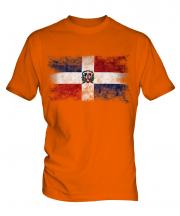 Dominican Republic Distressed Flag Mens T-Shirt