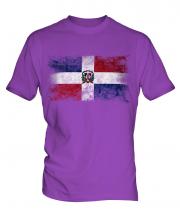 Dominican Republic Distressed Flag Mens T-Shirt