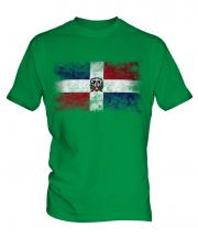 Dominican Republic Distressed Flag Mens T-Shirt