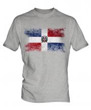 Dominican Republic Distressed Flag Mens T-Shirt