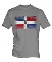 Dominican Republic Distressed Flag Mens T-Shirt