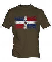 Dominican Republic Distressed Flag Mens T-Shirt