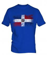 Dominican Republic Distressed Flag Mens T-Shirt