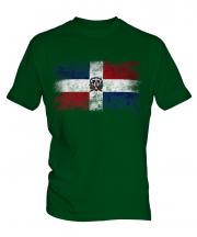 Dominican Republic Distressed Flag Mens T-Shirt