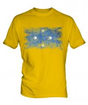 Micronesia Distressed Flag Mens T-Shirt