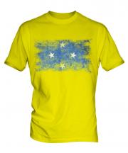Micronesia Distressed Flag Mens T-Shirt