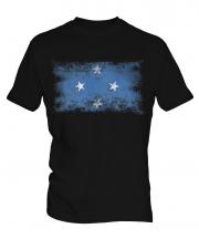 Micronesia Distressed Flag Mens T-Shirt
