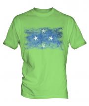 Micronesia Distressed Flag Mens T-Shirt