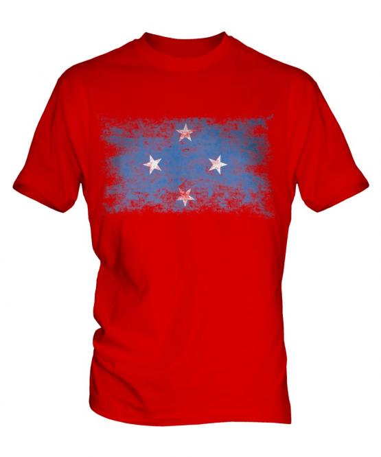 Micronesia Distressed Flag Mens T-Shirt