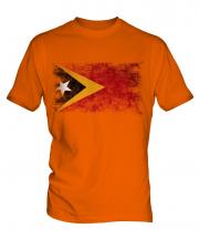 East Timor Distressed Flag Mens T-Shirt