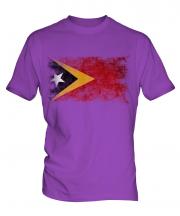 East Timor Distressed Flag Mens T-Shirt