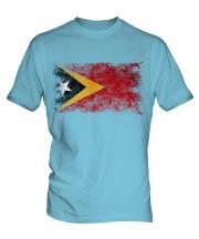 East Timor Distressed Flag Mens T-Shirt