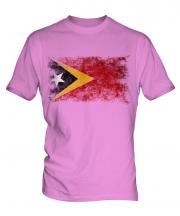 East Timor Distressed Flag Mens T-Shirt