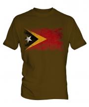 East Timor Distressed Flag Mens T-Shirt
