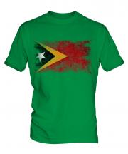 East Timor Distressed Flag Mens T-Shirt
