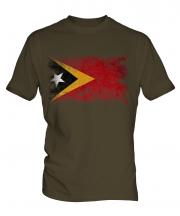 East Timor Distressed Flag Mens T-Shirt