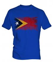 East Timor Distressed Flag Mens T-Shirt