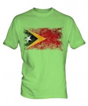 East Timor Distressed Flag Mens T-Shirt