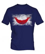 Easter Island Distressed Flag Mens T-Shirt